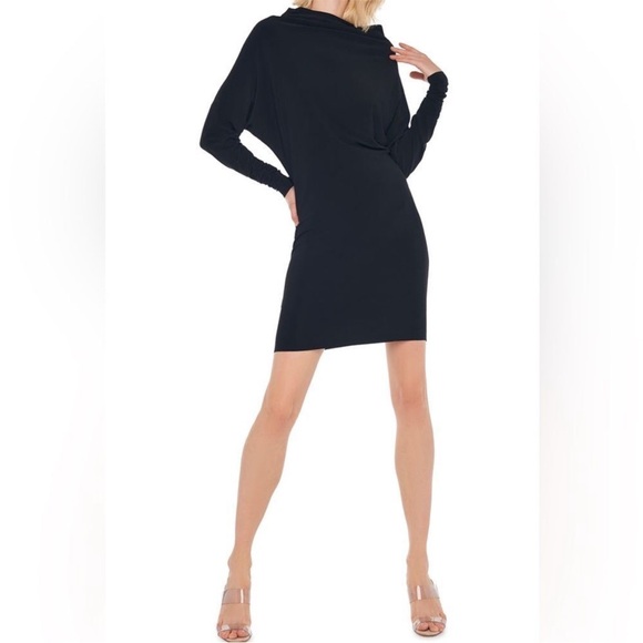Norma Kamali Dresses & Skirts - Norma Kamali Black All-In-One Multi-Wear Dress Long Sleeve Shift Skirt Strapless